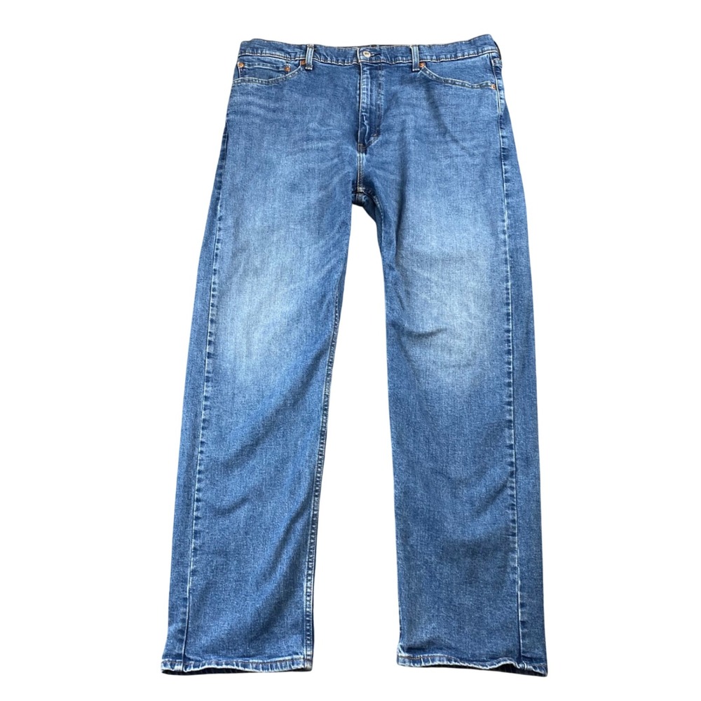 Levis 505 Jeans Mens 40x32 Medium Wash Regular Fit Straight Leg Stretch 2023